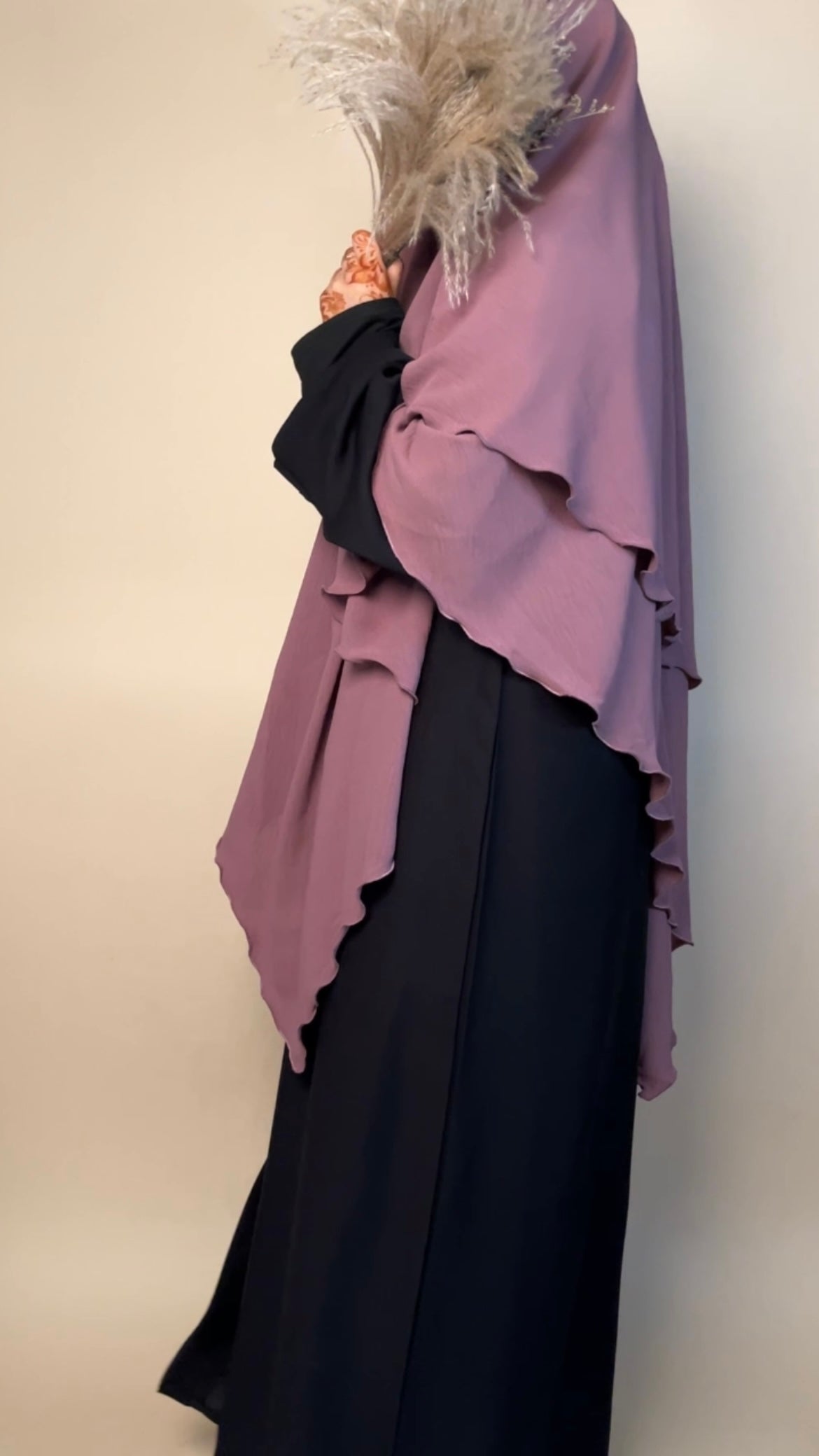 Crepe Khimar 2 layered - MAYSHA