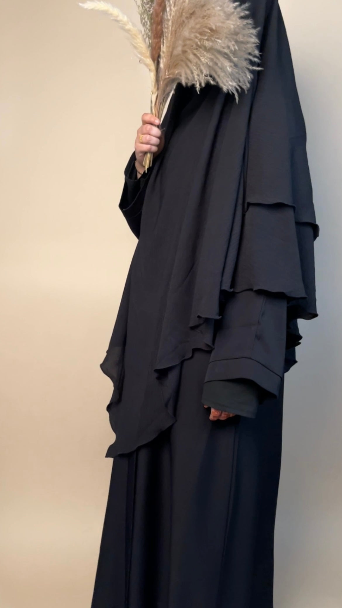 Crepe Khimar 2 layered - MAYSHA