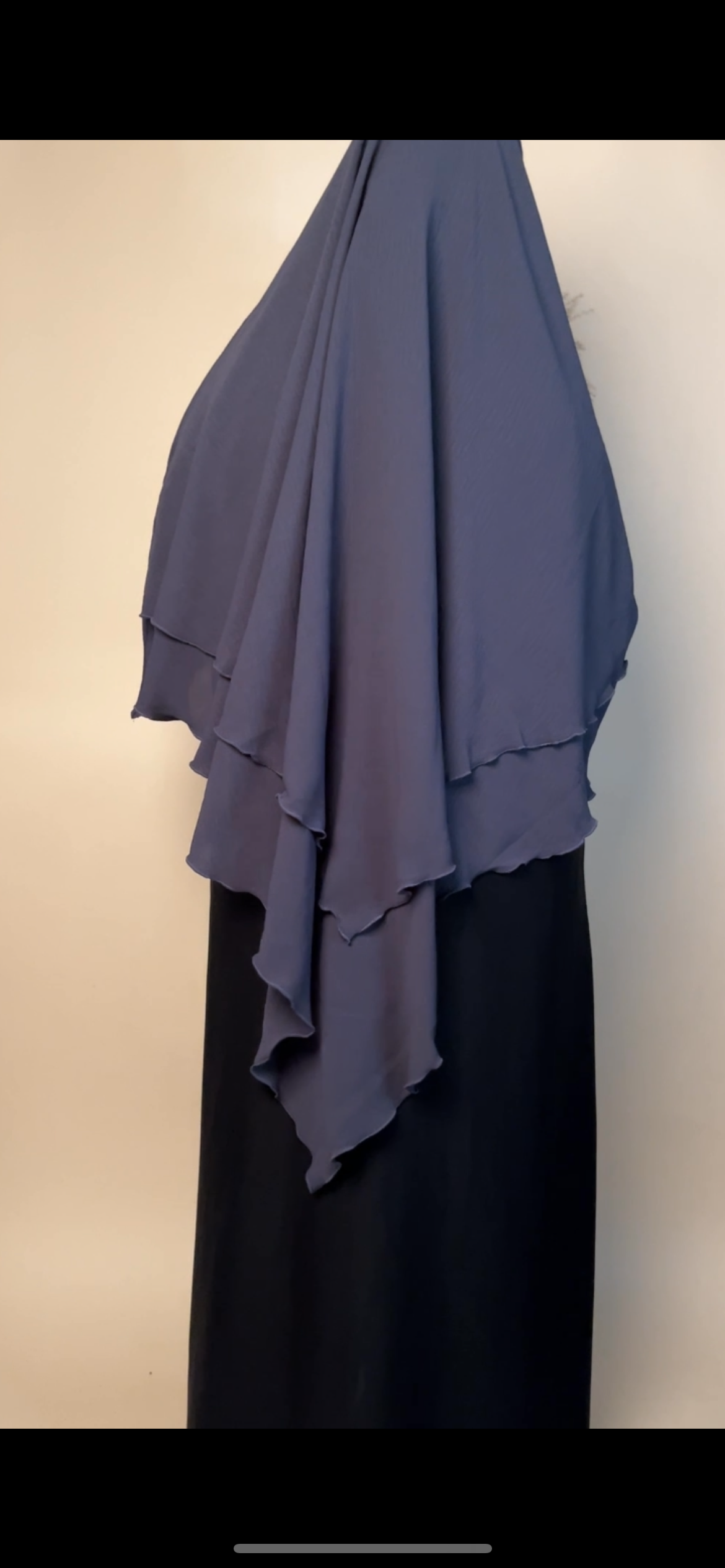 Crepe Khimar 2 layered - MAYSHA