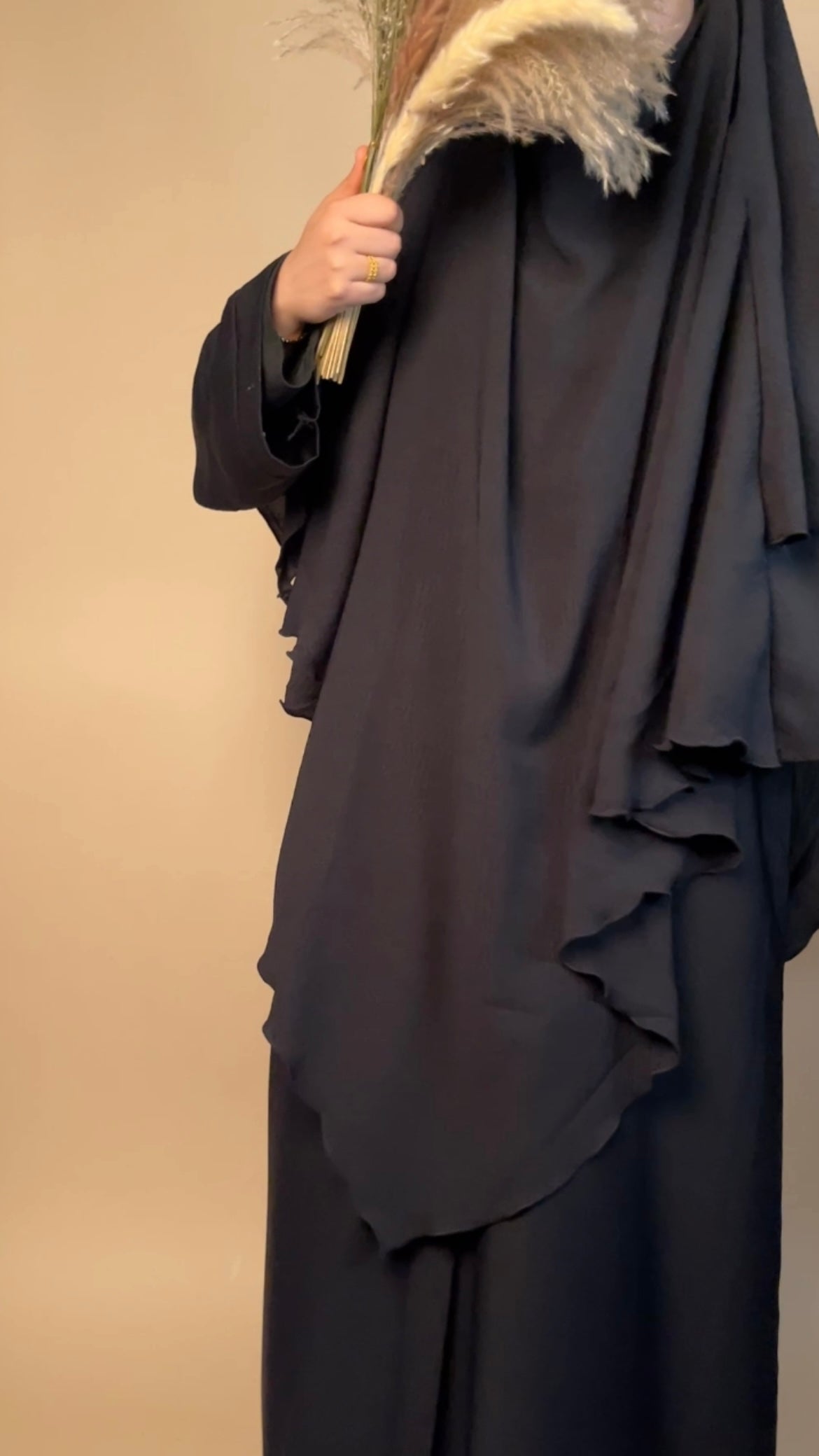 Crepe Khimar 2 layered - MAYSHA