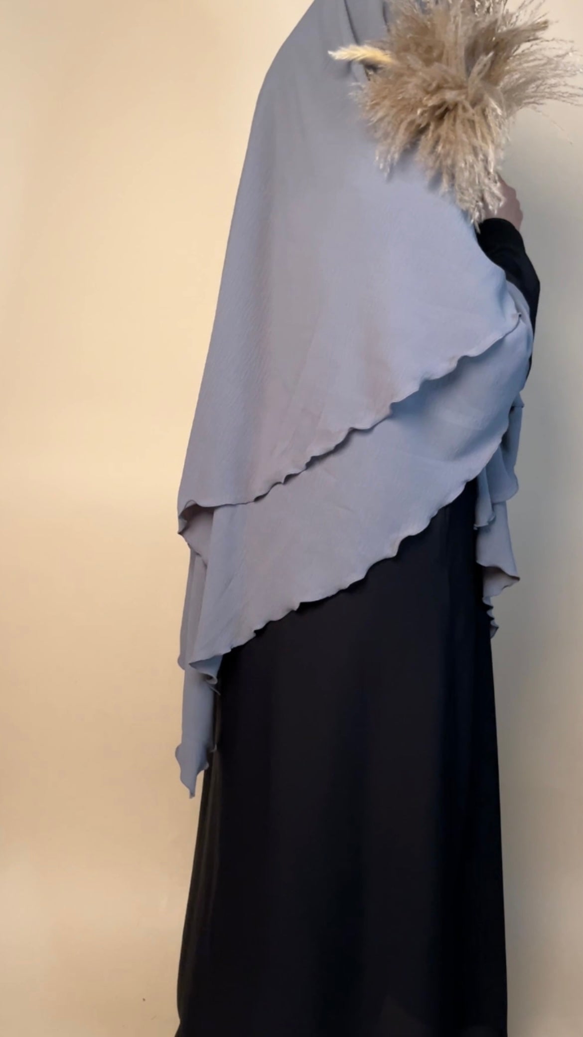 Crepe Khimar 2 layered - MAYSHA