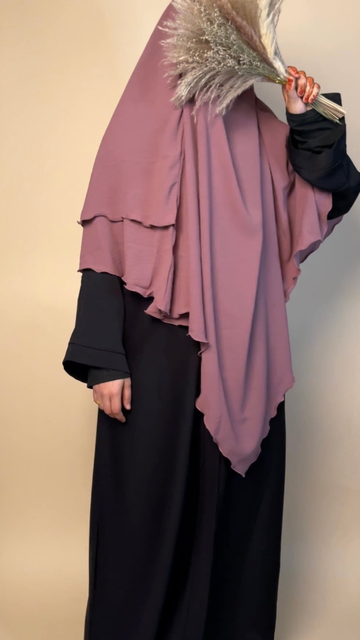 Crepe Khimar 2 layered - MAYSHA