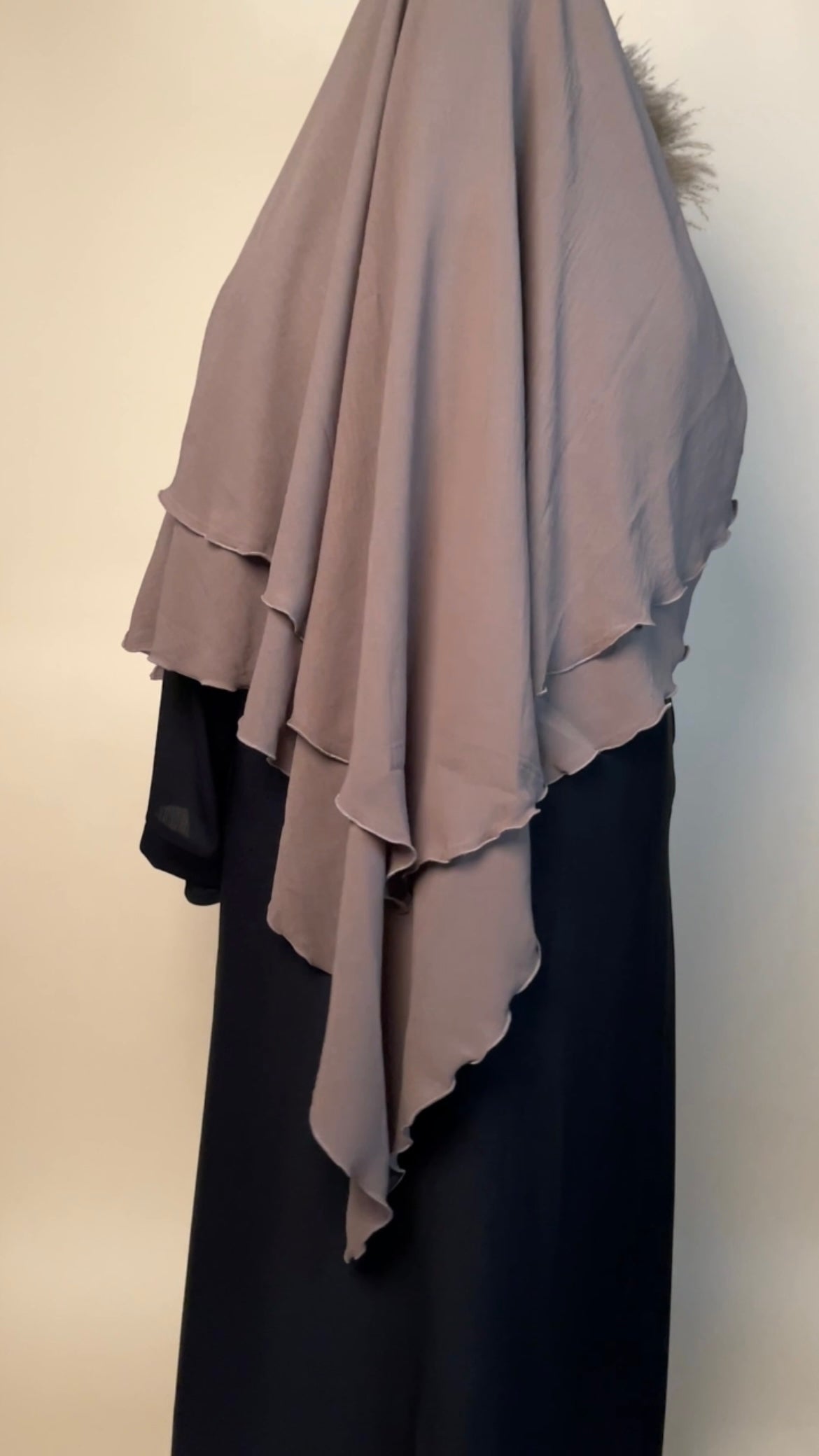 Crepe Khimar 2 layered - MAYSHA