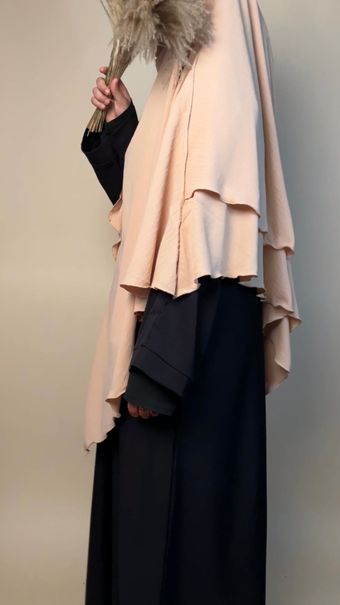 Crepe Khimar 2 layered - MAYSHA