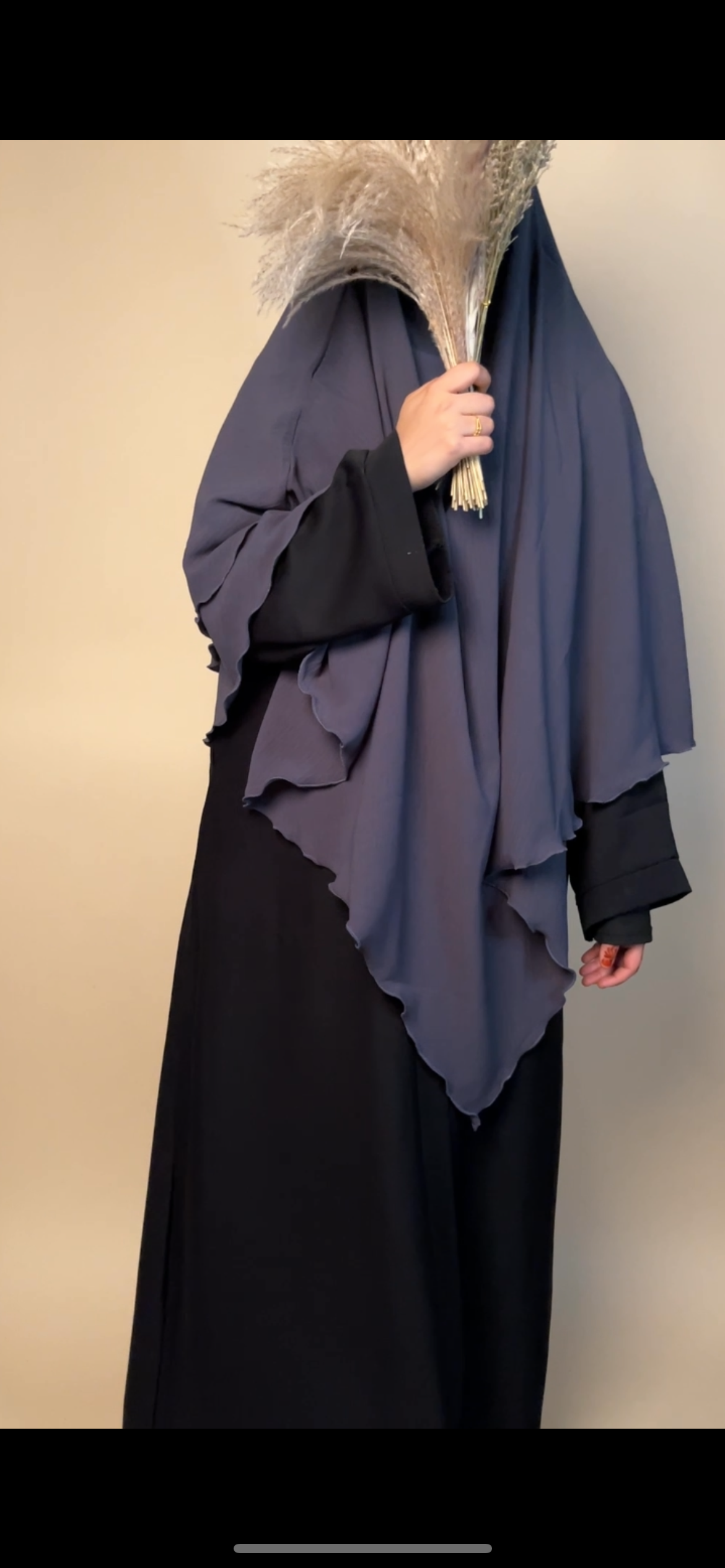 Crepe Khimar 2 layered - MAYSHA