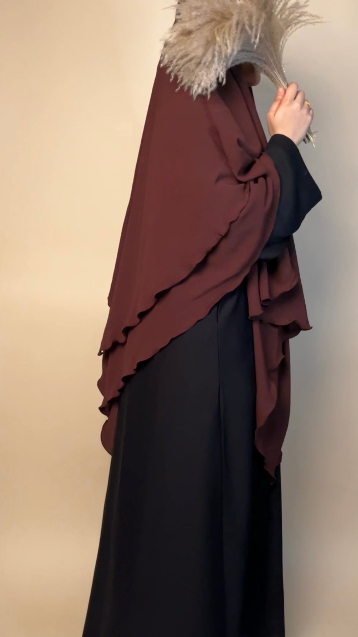 Crepe Khimar 2 layered - MAYSHA