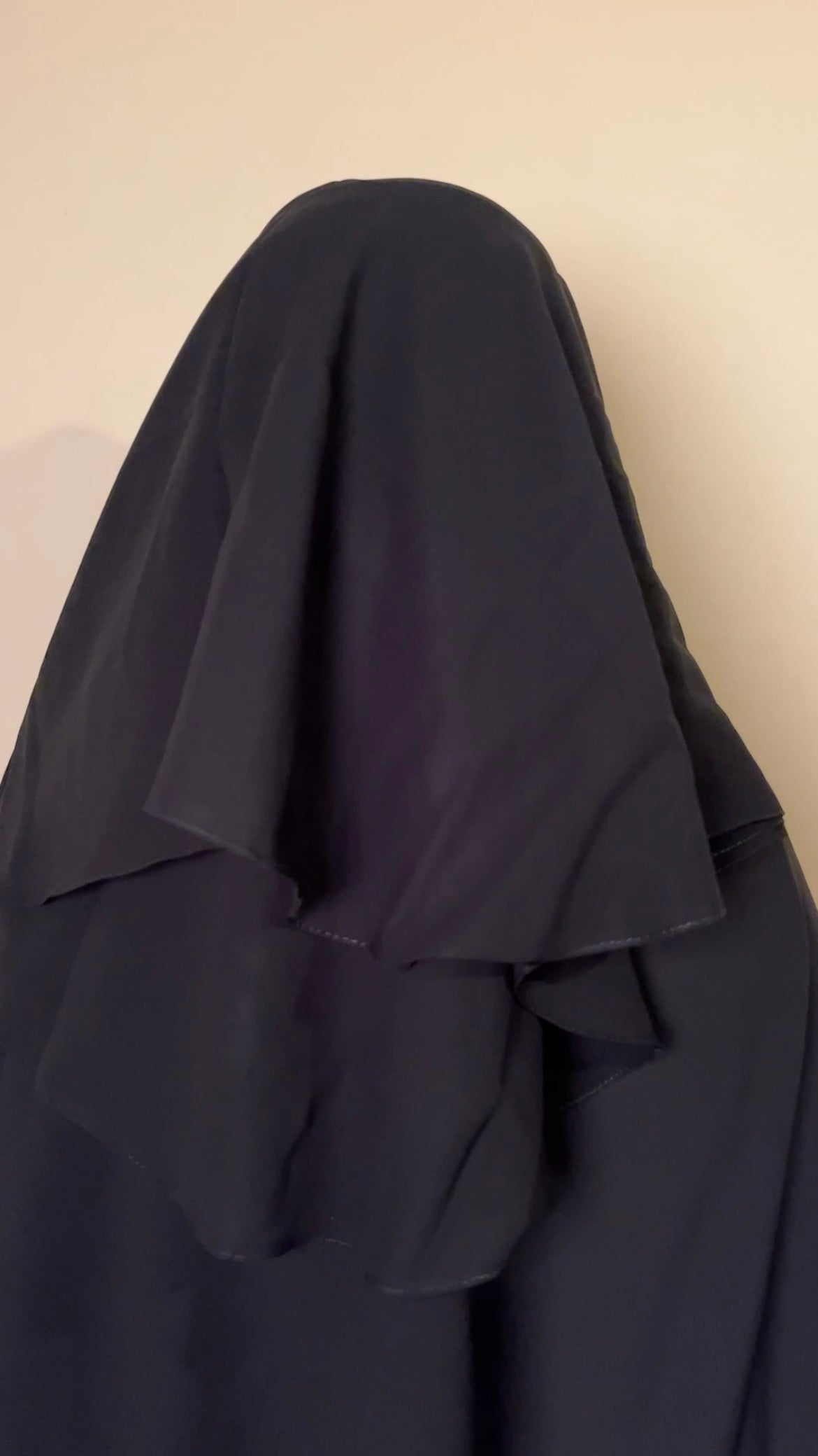 4 Layer Niqab with nosestring | Black - MAYSHA