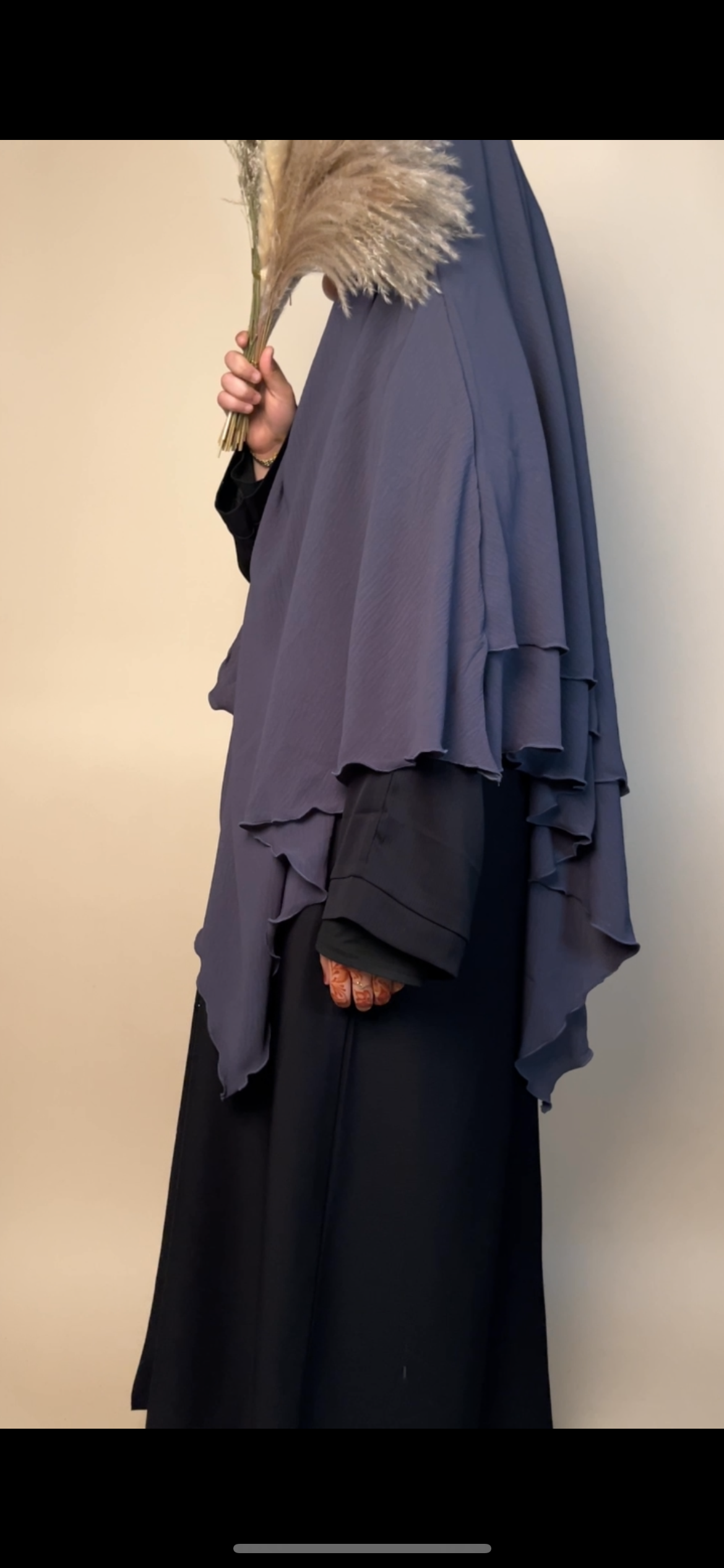 Crepe Khimar 2 layered - MAYSHA