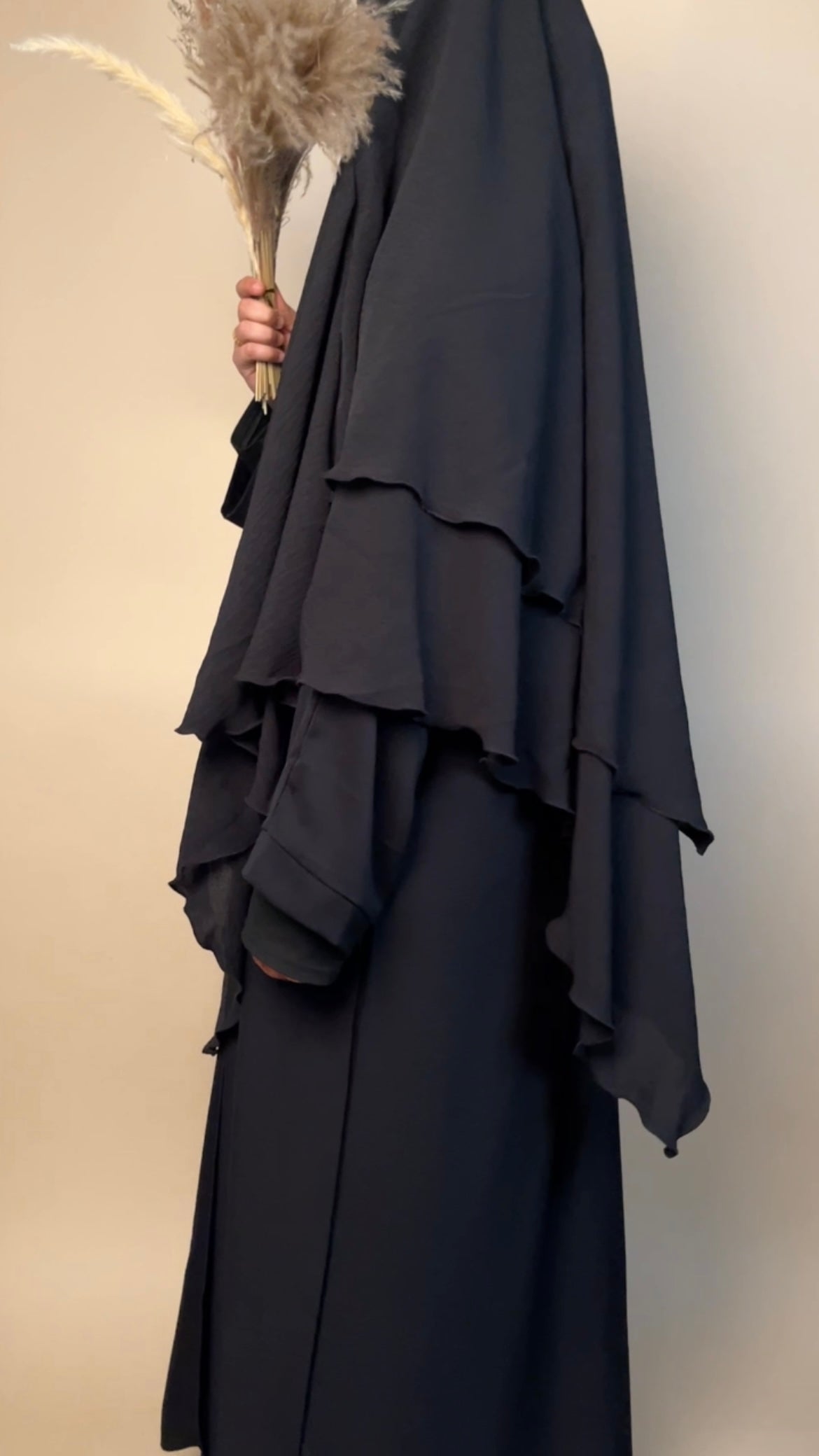 Crepe Khimar 2 layered - MAYSHA