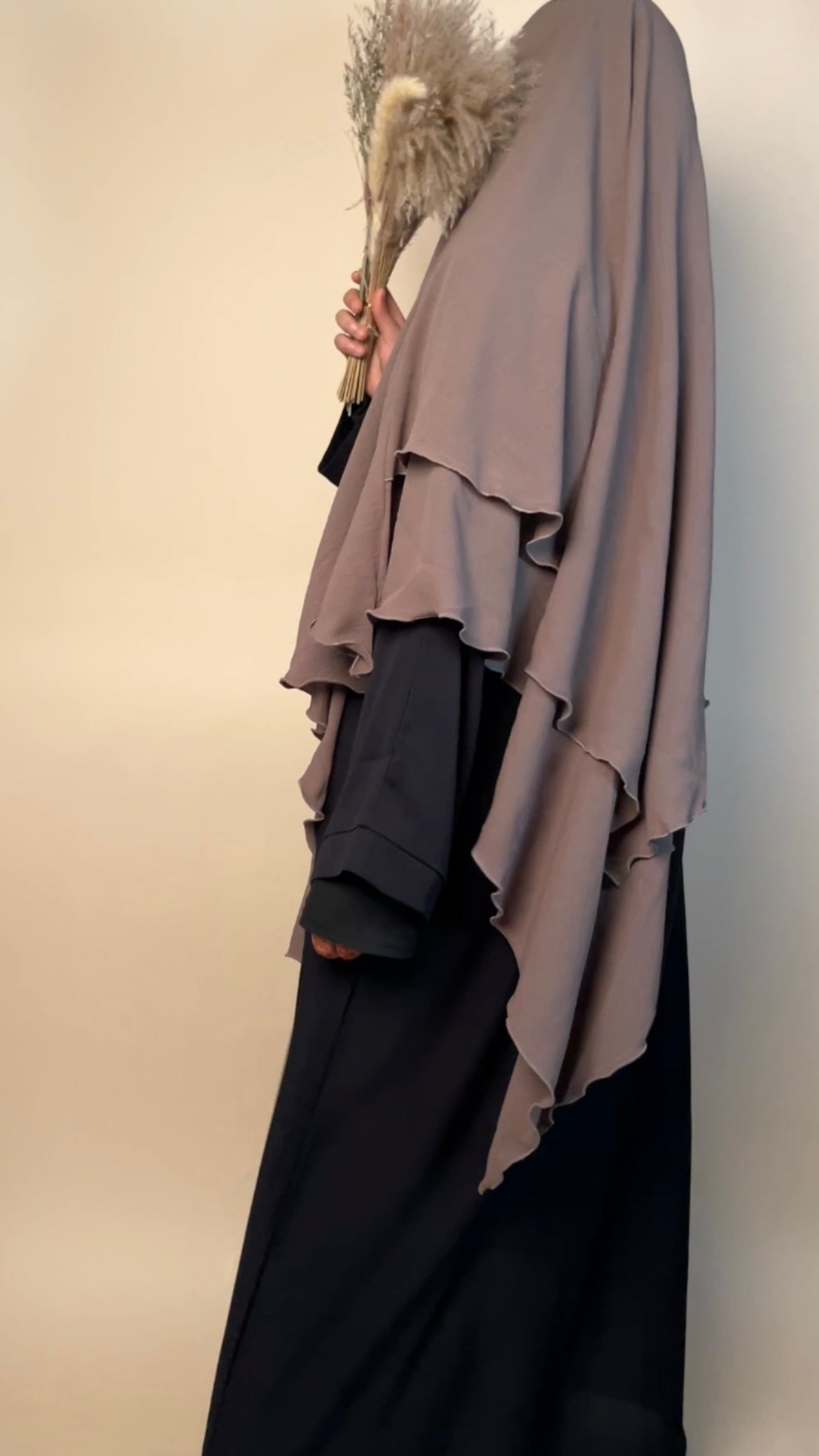 Crepe Khimar 2 layered - MAYSHA