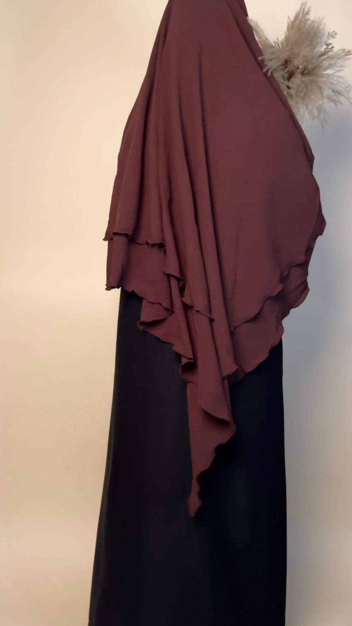 Crepe Khimar 2 layered - MAYSHA