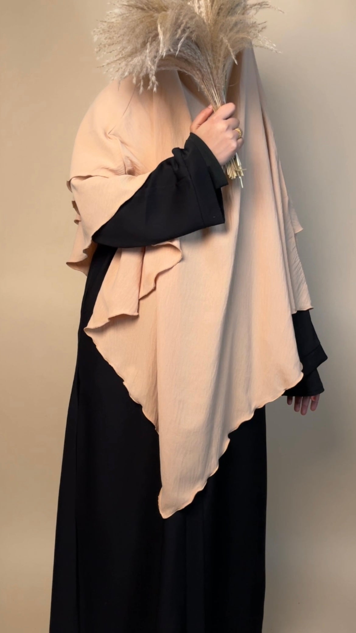 Crepe Khimar 2 layered - MAYSHA