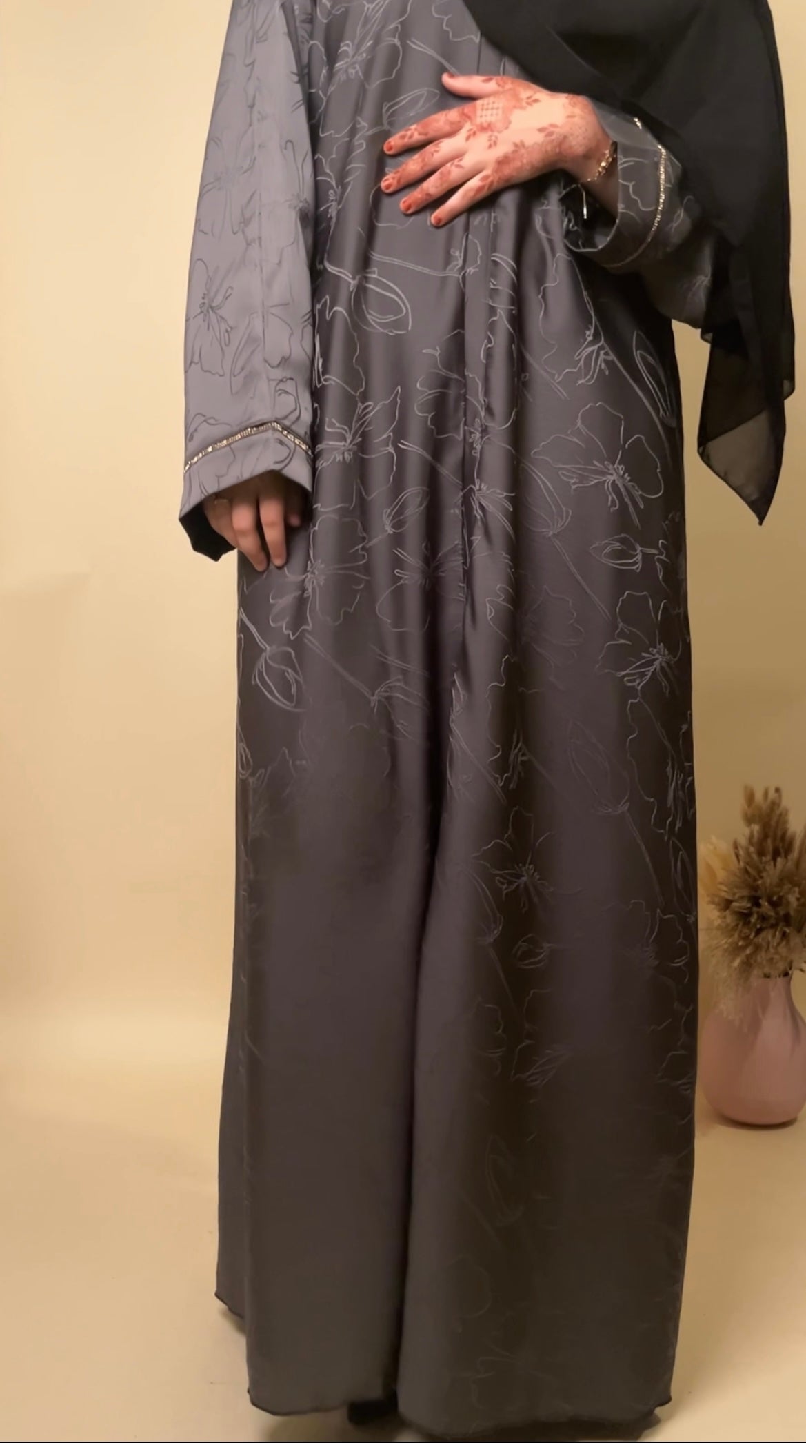 Yusra abaya | Grey - MAYSHA Abaya